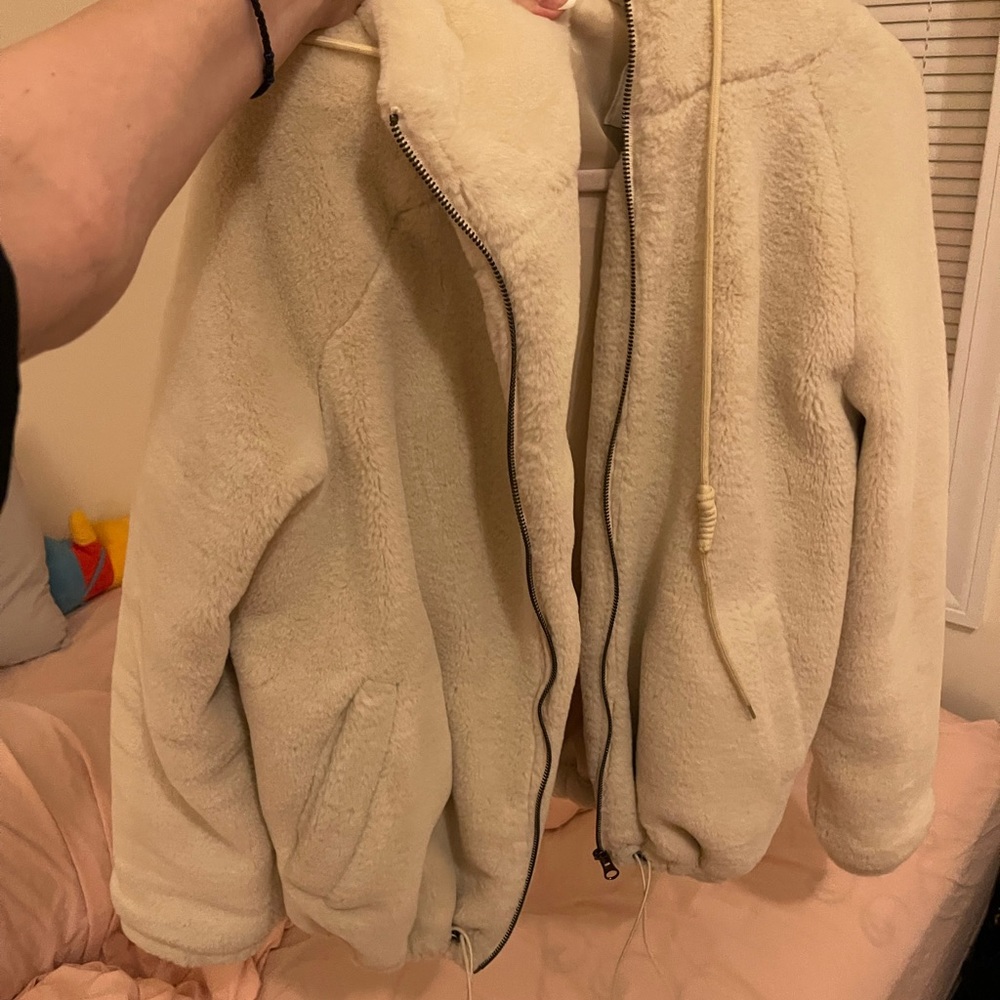 Faux far jacket